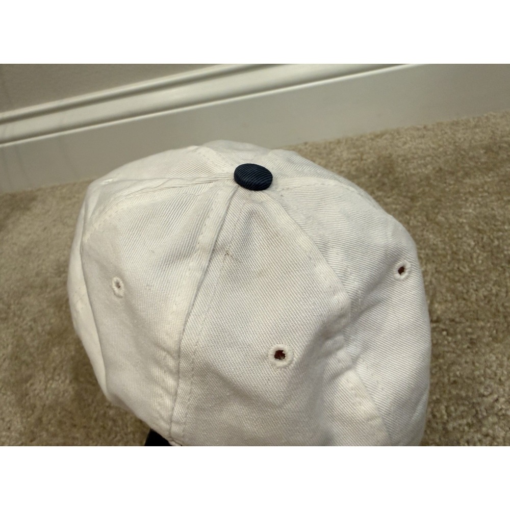 Vintage Nike Golf Hat White/Black 90s Made In USA 100% Cotton White Tag 7 1/8 - Picture 6 of 8